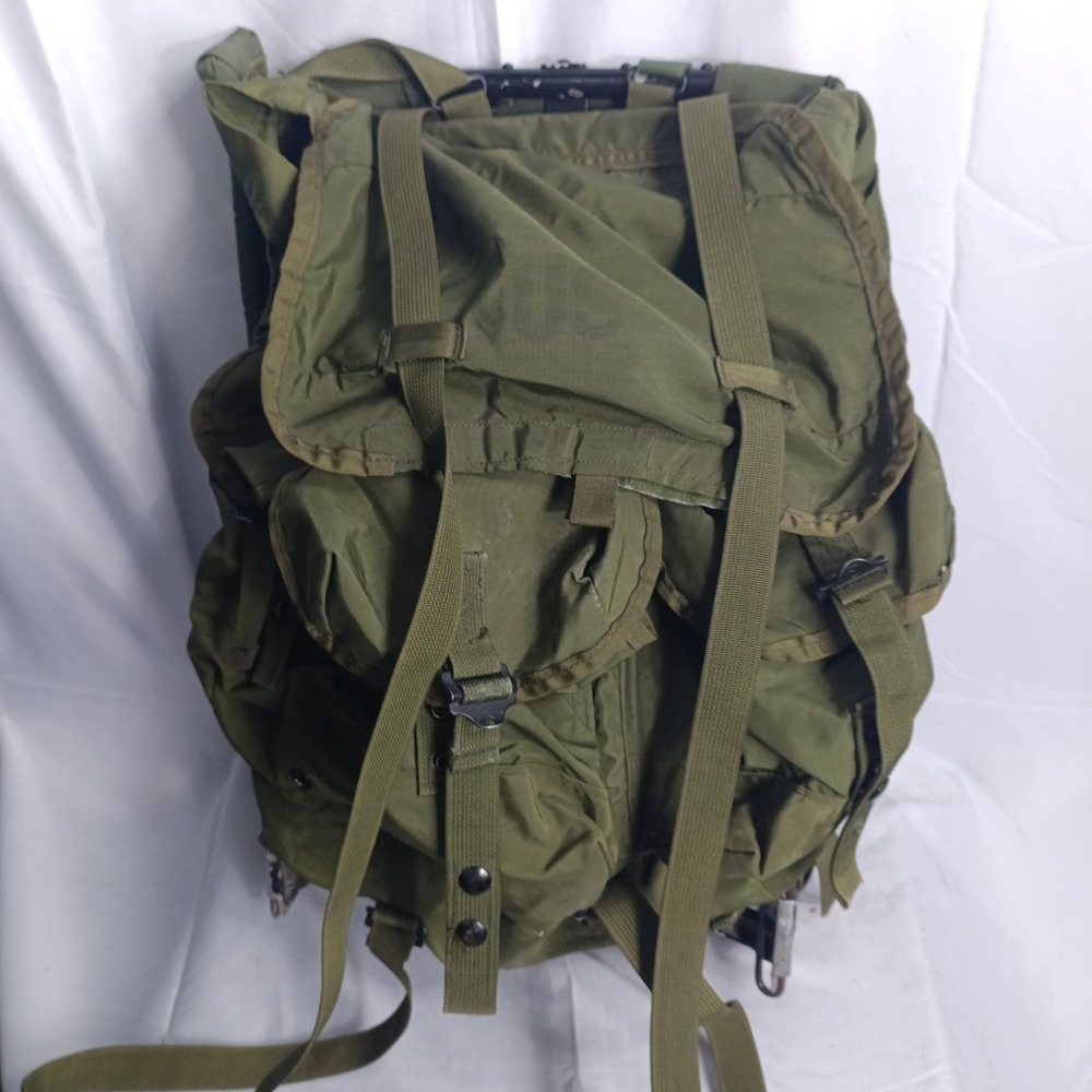 Vintage US Military Alice LC-1 Medium Field Pack Combat Backpack Green  Frame